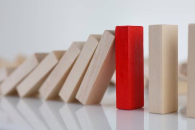 Selection of leader from management team closeup