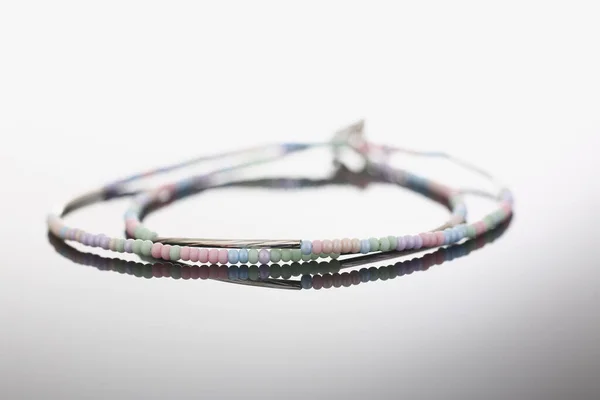 Shiny luxury hand bracelet made of semiprecious stones — Stock Photo, Image