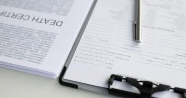 Death certificate doctor stamps covid-19 and mortality from coronovirus infection