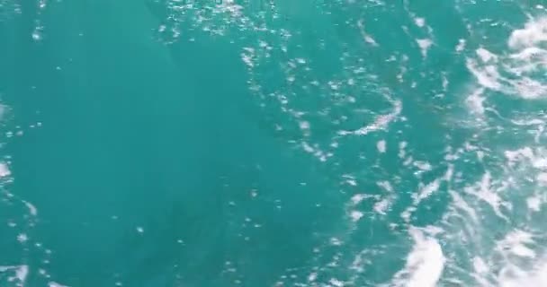 Beautiful Blue Water Surface Abstract Sea Background Waves — Wideo stockowe