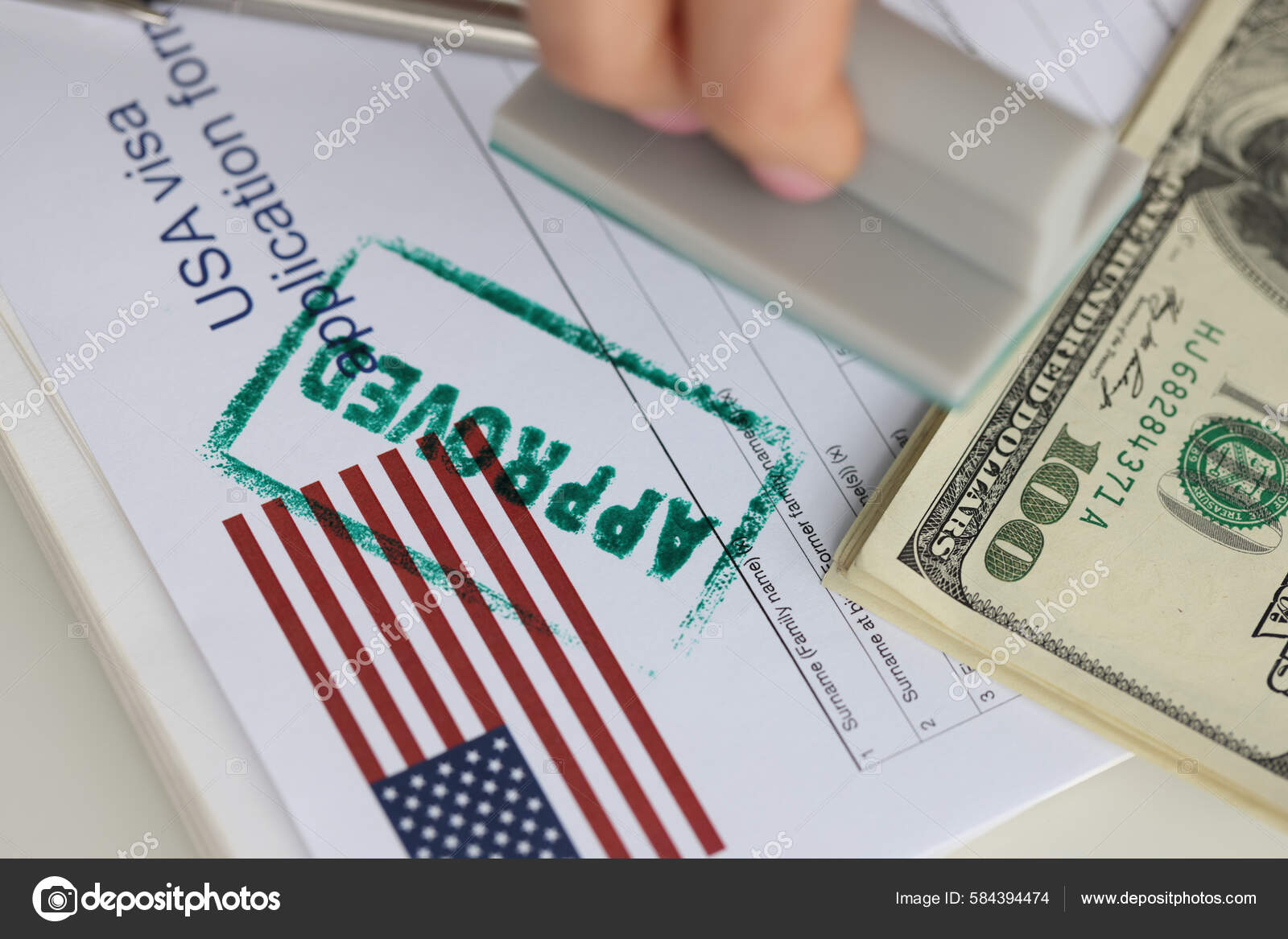 Document Approved Visa Successful Application Tourist Visa Usa Dollars document-approved-visa-successful-application-tourist-visa-usa-dollars