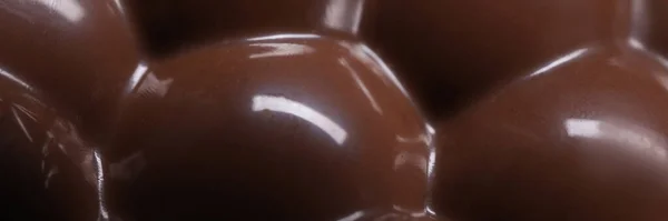 Nahaufnahme Einer Tafel Luftig Belüfteter Milchschokolade Hintergrund Leckeres Essen Café — Stockfoto