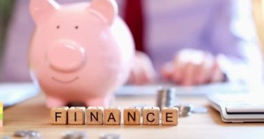 Klavye kullanan kadın eli iş bütçesinin maliyetini hesaplar. Yatırımların mali karlarının planlanması ve şirketin harcamaları