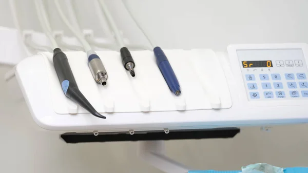 Medical Equipment Dentistry Closeup Dental Instruments Dental Treatment Concept — Stock Photo, Image