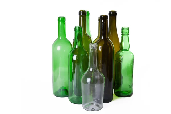 Много бутылок вина — стоковое фото