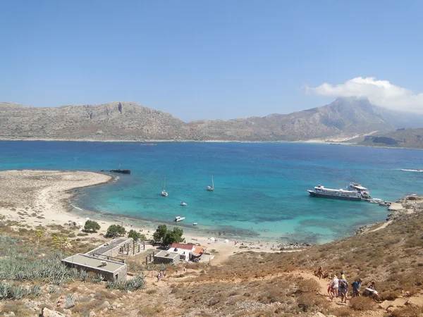 Europa, Creta, laguna, balos, gramvuosa — Foto de Stock