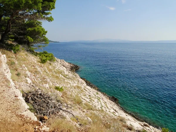 Хорватский Адриатический берег — стоковое фото