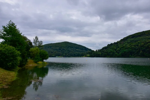 Bieszczady Blick Auf Den Künstlichen Solina See Eine Polnische Touristenattraktion — Stockfoto