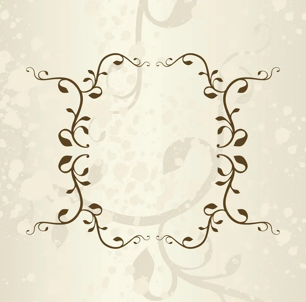 Floral Frame — Stock Vector