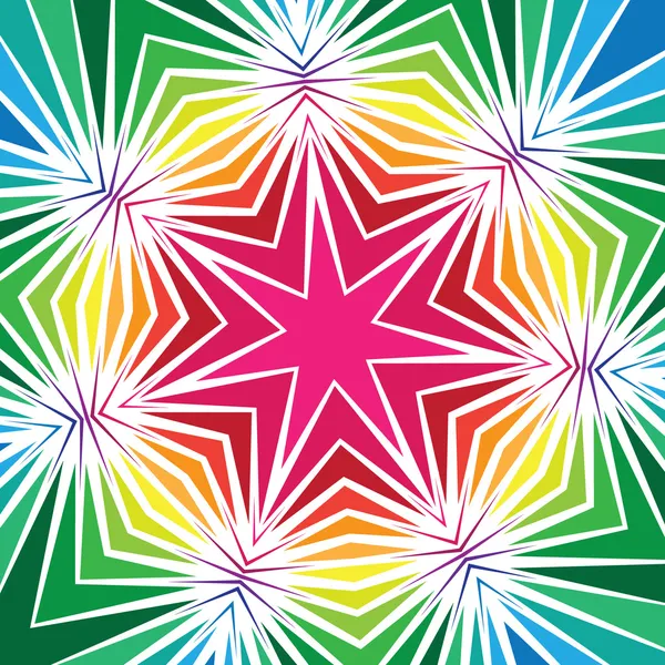 Colourful Geometric Star Design — Stock Vector