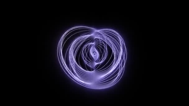 Modello geometrico a spirale — Video Stock
