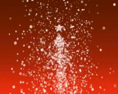 kar taneleri Noel ağacı oluşturma