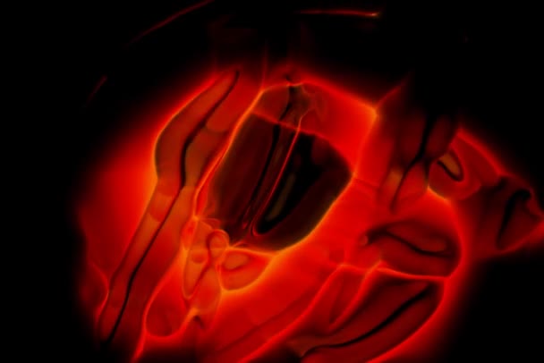 Fluides rouges abstraits 