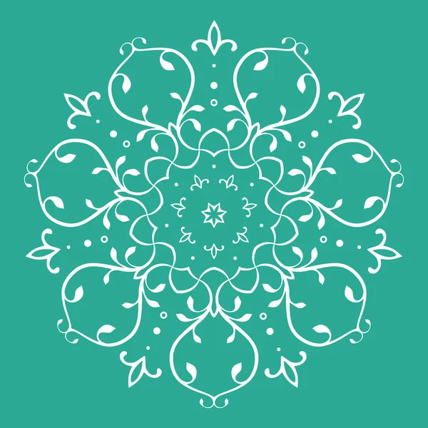 対称的な花のデザイン — ストックベクタ