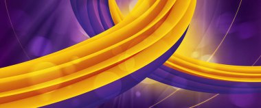 Soyut fütüristik açık sarı ve mor arkaplan