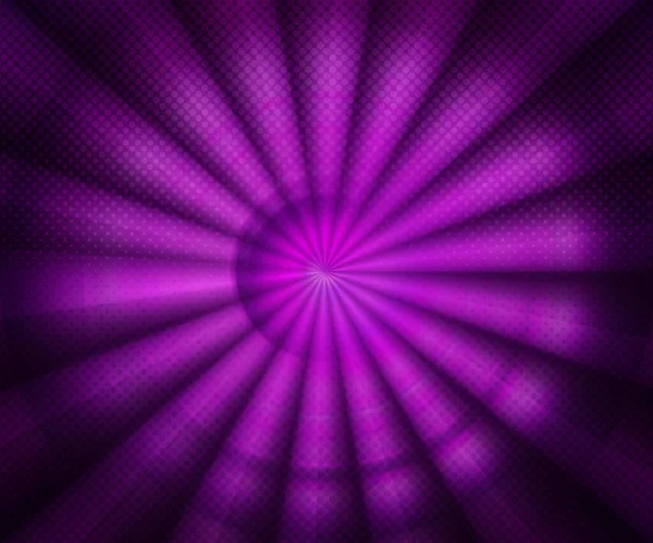 Purple Light Rays Cyclic Psychedelic Visual Background — 图库照片