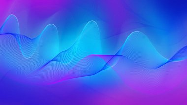 Abstract futuristic hi-tech waves background