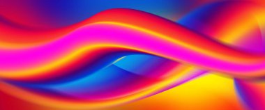 Colorful abstract waves motion background