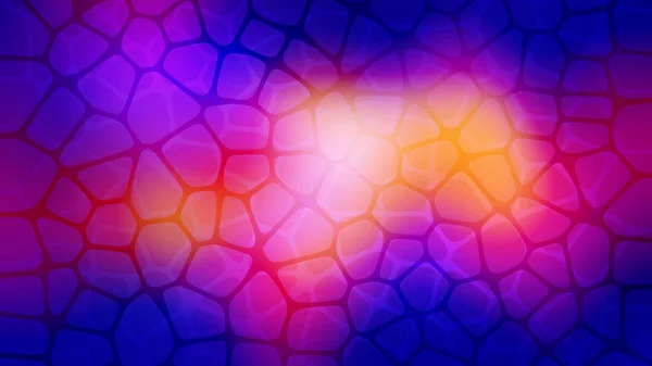 Kleurrijke Abstracte Voronoi Textuur Achtergrond — Stockfoto