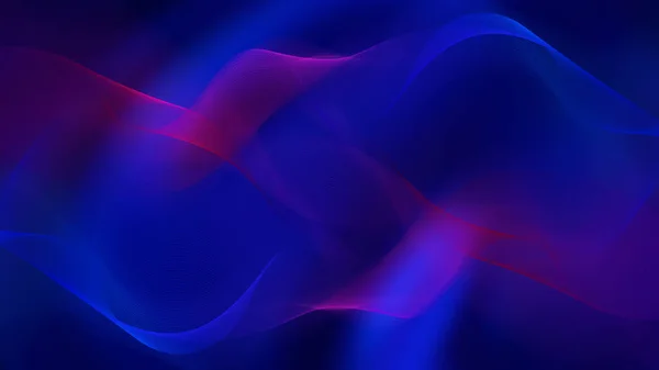 Abstract Futuristic Tech Waves Background — 图库照片