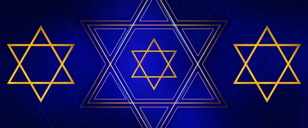 Abstract Blue Happy Hanukkah Background — Stock Photo, Image