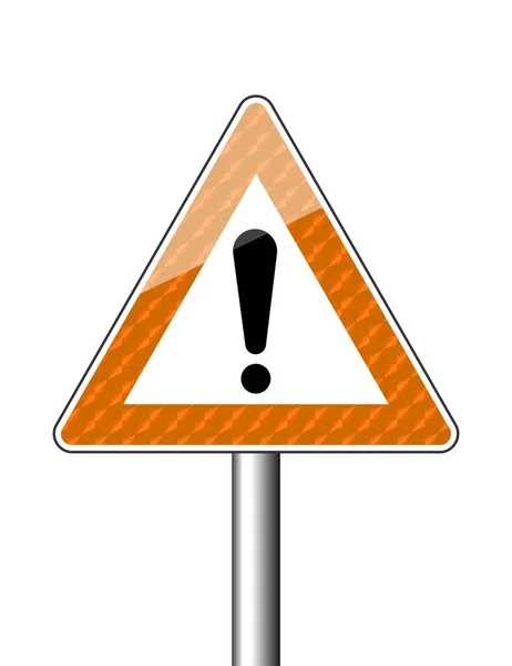 Дорожный Знак Другие Опасности Иллюстрация — стоковое фото
