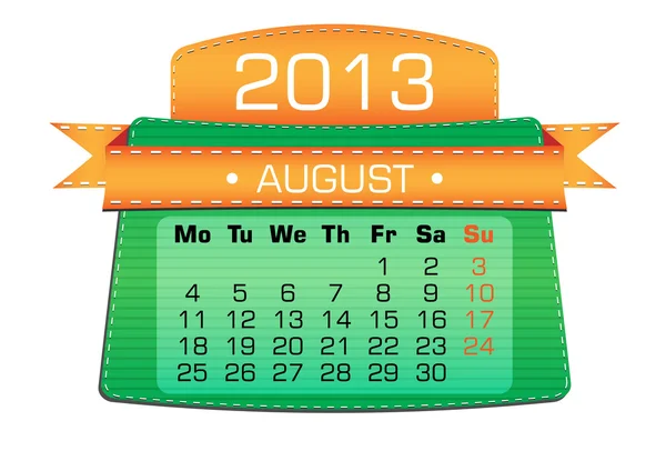 Kalender 2013 auf dem abstrakten Banner — Stockvektor