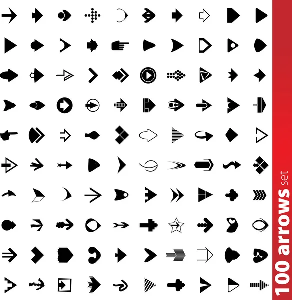 Arrows icons — Stock Vector