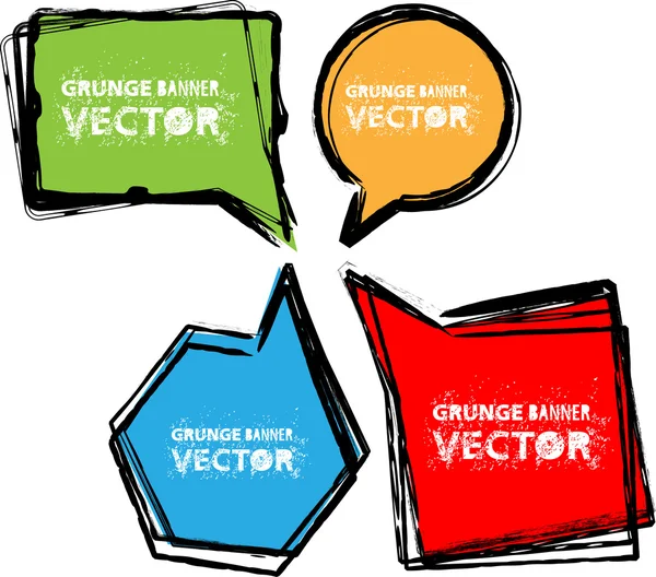 Caja de conversación abstracta de color divertido — Vector de stock
