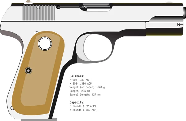 Pistola vectorial — Archivo Imágenes Vectoriales