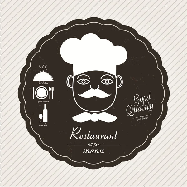 Restaurace menu design — Stockový vektor