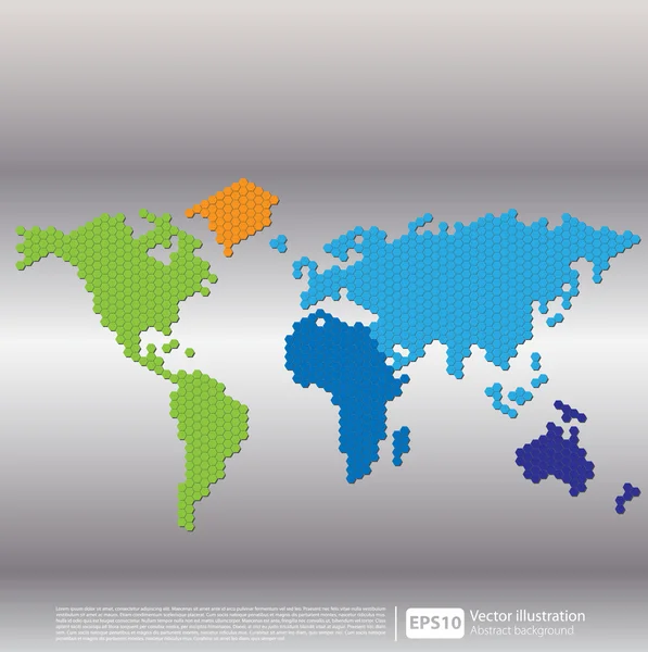 Mapa mundial — Vector de stock