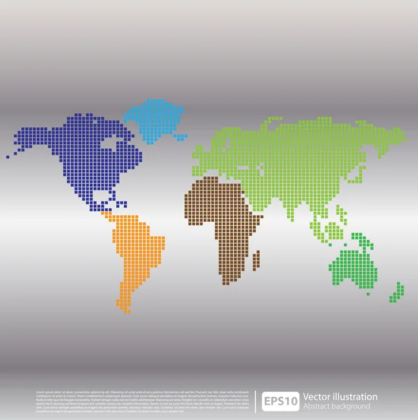 Mapa do mundo — Vetor de Stock