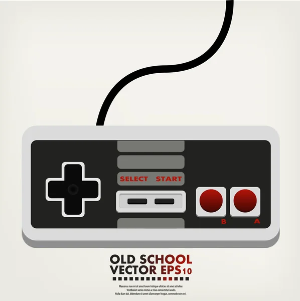 Retro game controller — Stock Vector