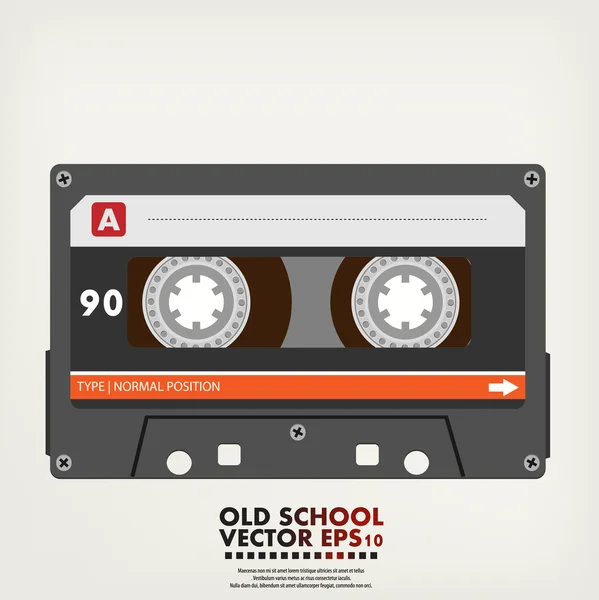 Retro Audio Cassette Tape — Stockvector