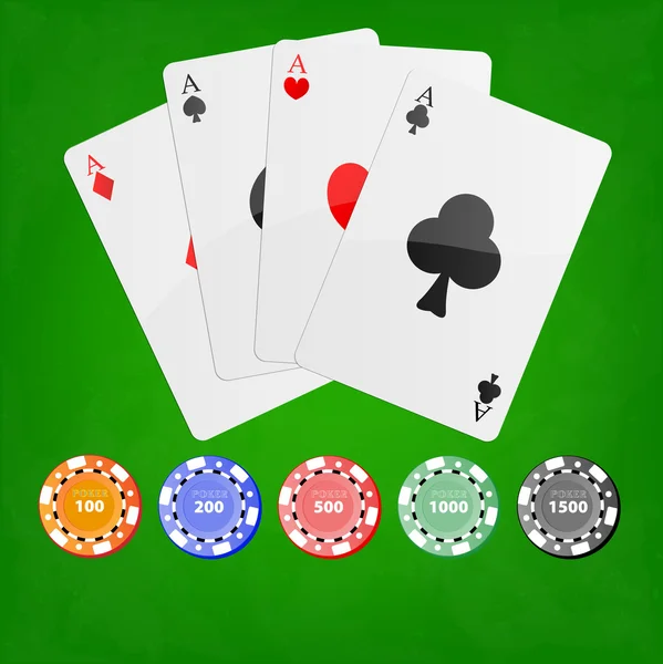 Mesa de Poker — Archivo Imágenes Vectoriales