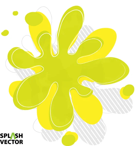 Groene splash — Stockvector