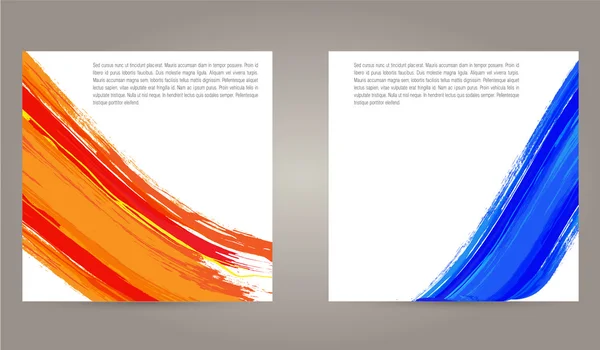 Ensemble de fond ondulé couleur — Image vectorielle