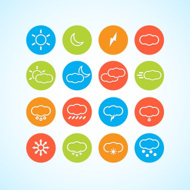 vektör simgeler 16 set