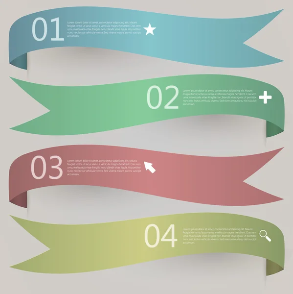 Conjunto de banners — Vetor de Stock