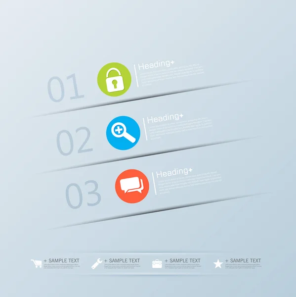 Design set di banner modello — Vettoriale Stock