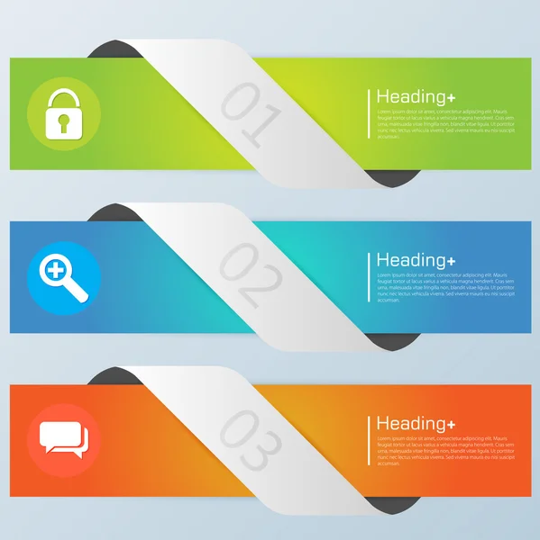 Plantilla de diseño banners conjunto — Vector de stock