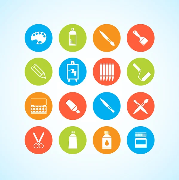 Vector Icons 16 Set — Stock Vector