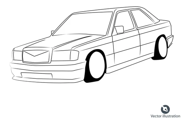 Ilustração do vetor do carro — Vetor de Stock