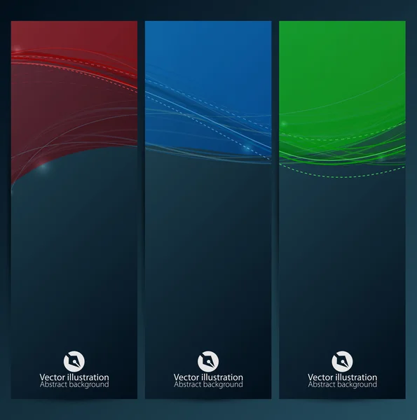 Verzameling abstracte banners — Stockvector