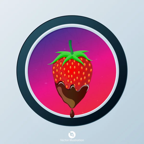 Strawberry icon — Stock Vector