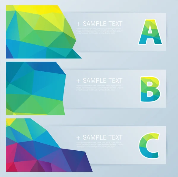 Banners set — Stockvector