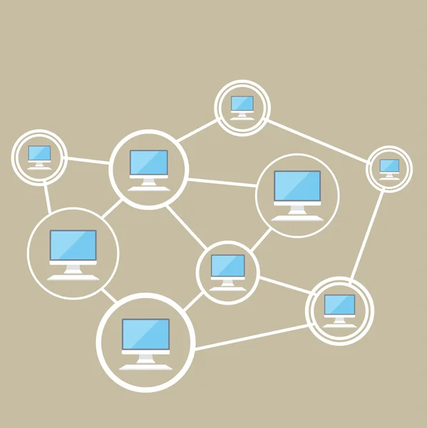 Концепція мережі — стоковий вектор