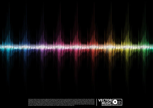 Ecualizador de música onda — Archivo Imágenes Vectoriales