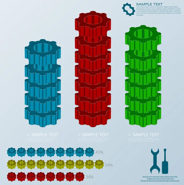 Technologie-Infografik — Stockvektor